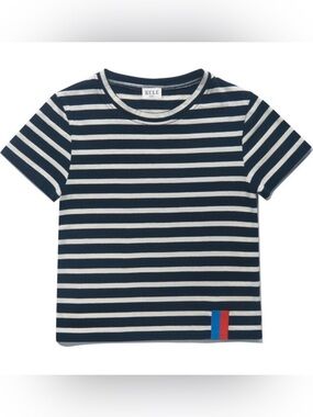 NWT KULE Kid’s Charley Tee in Navy & Cream Size 4 (Unisex)